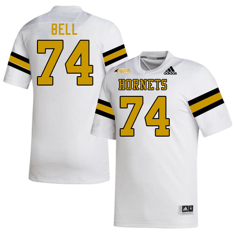 Alabama State Hornets #74 Kriston Bell College Football Jerseys Stitched-White